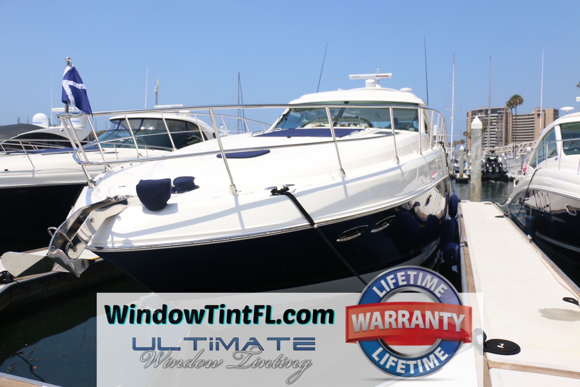 Marine Solar Window Film - Boat Window Tinting in Sarasota Florida - The Yacht Window Tinting Specialists! Ultimate Window Tinting