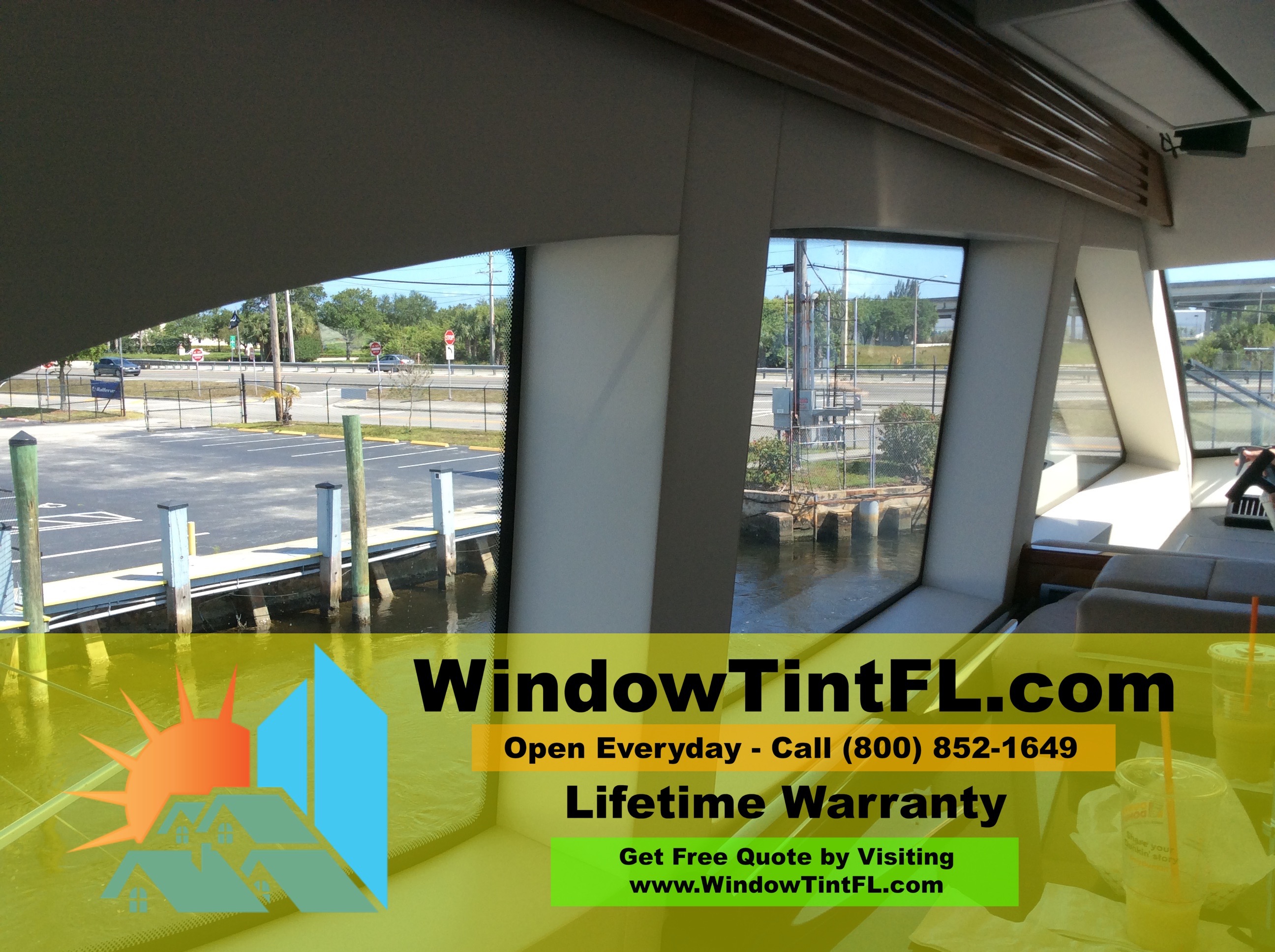 Yacht Window Tinting in Ft Lauderdale