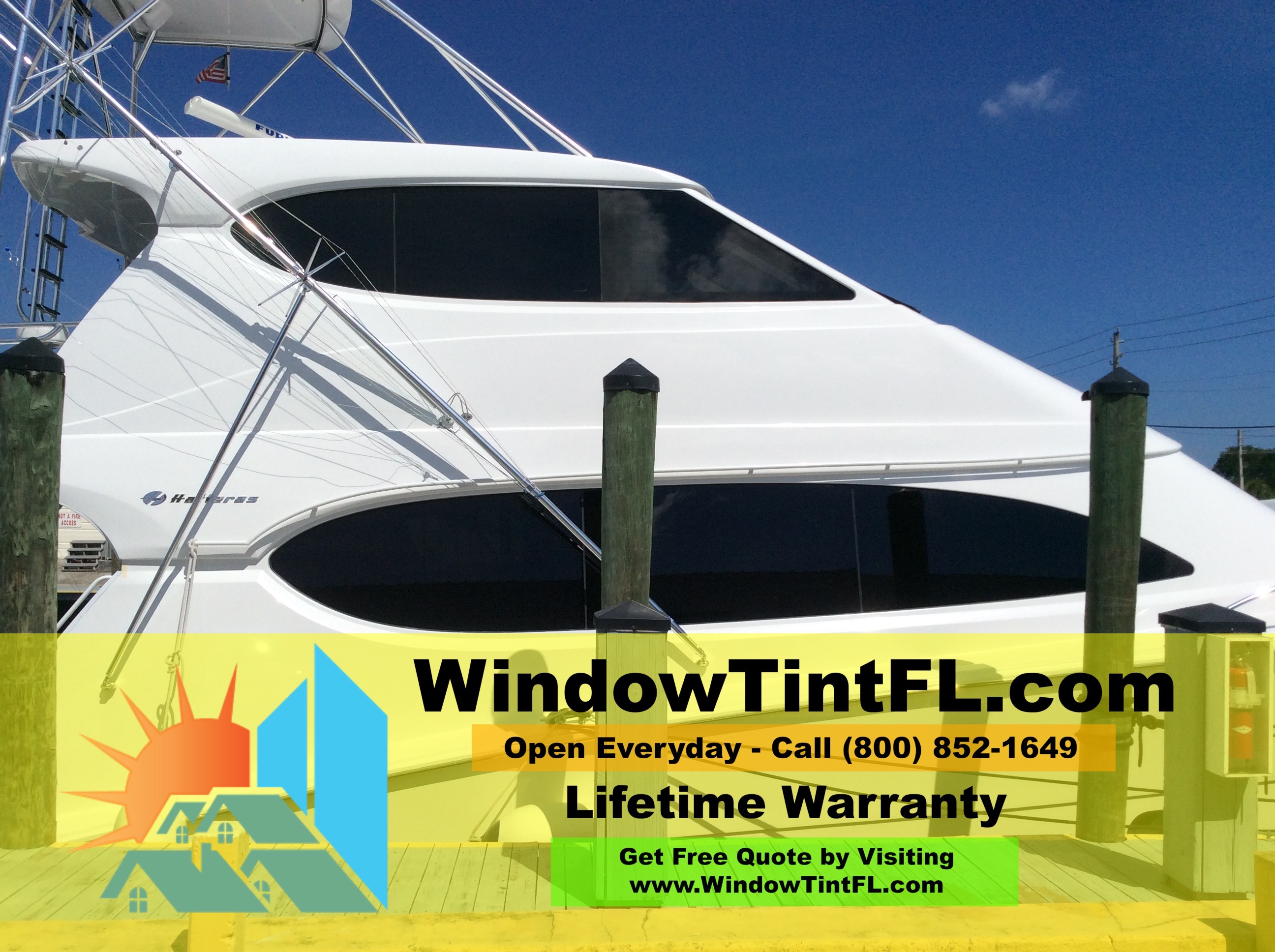 Marine Window Tinting in Ft Lauderdale, Florida