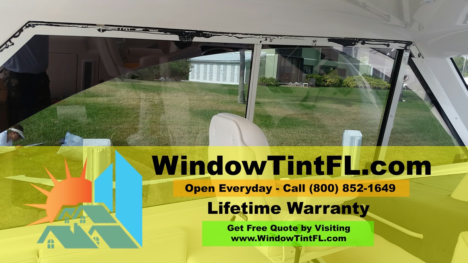 Boat Window Tint Pictures - Jacksonville, Florida