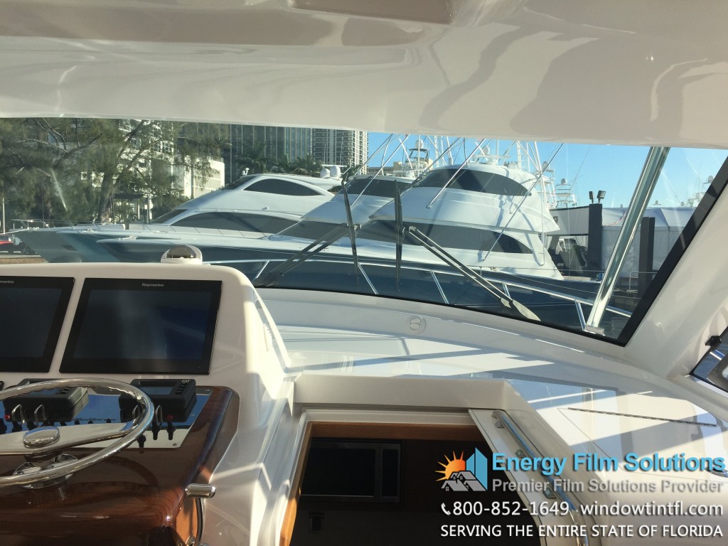 eisenglass window tinting Miami Boat Show 2015